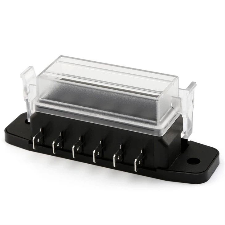 4 6 8 10 Way Circuit Standard Fuse Block Box 12V 24V With Weatherproof Clear Cover