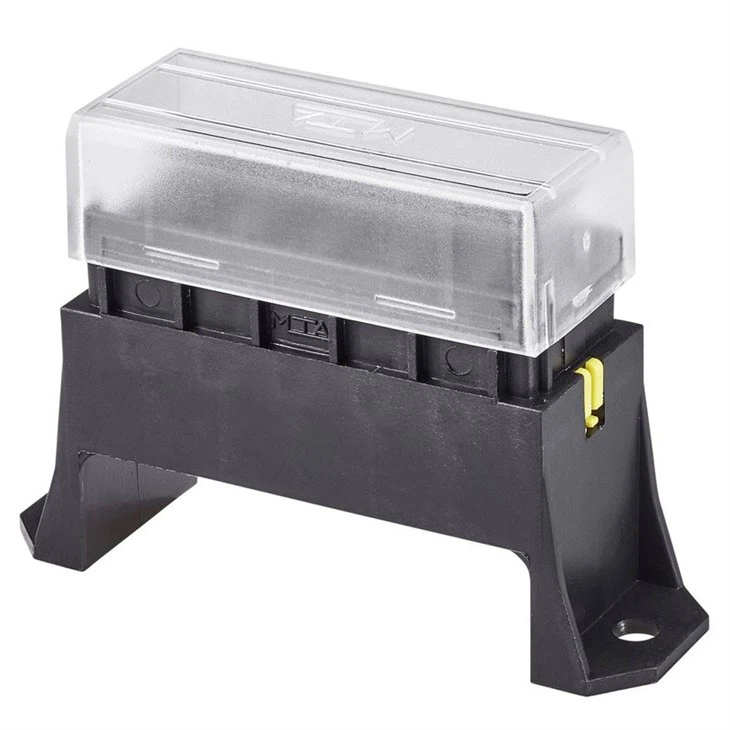 6 Way ATO ATC ATS Standard Blade Type Fuse Block Socket Box With 12Pins Bottom Underside Terminals