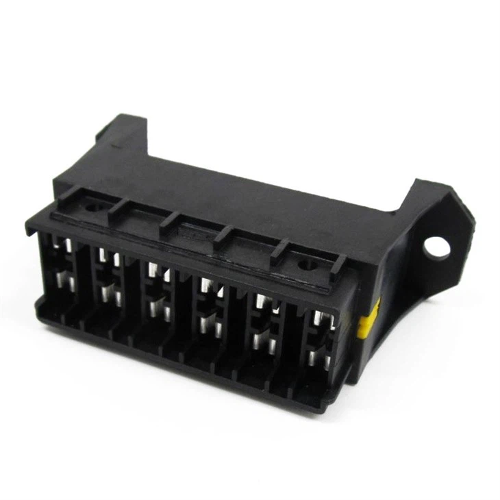 6 Way ATO ATC ATS Standard Blade Type Fuse Block Socket Box With 12Pins Bottom Underside Terminals